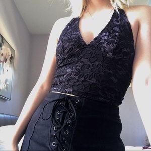 Urban Outfitters Tops - Kimchi Blue Lace Embroidered Halter Urban Outfitters Tops - Kimchi Blue Lace Embroidered Halter